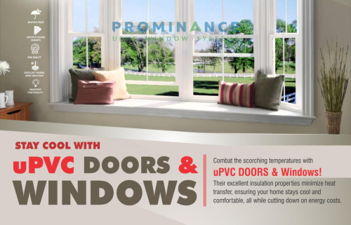How do Haryana Doors uPVC windows and doors improve energy efficiency in my home?